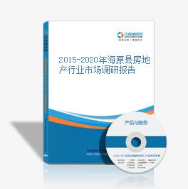 2015-2020年海原縣房地產行業市場調研報告