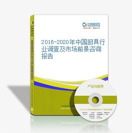 2016-2020年中國廚具行業調查及市場前景咨詢報告