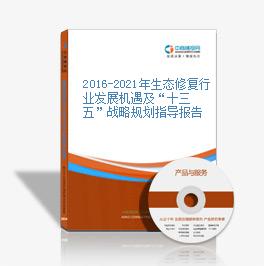 2019-2023年生態修復行業發展機遇及“十三五”戰略規劃指導報告